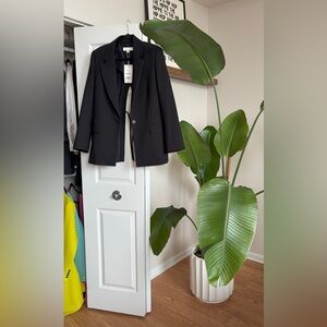 Zara open back blazer